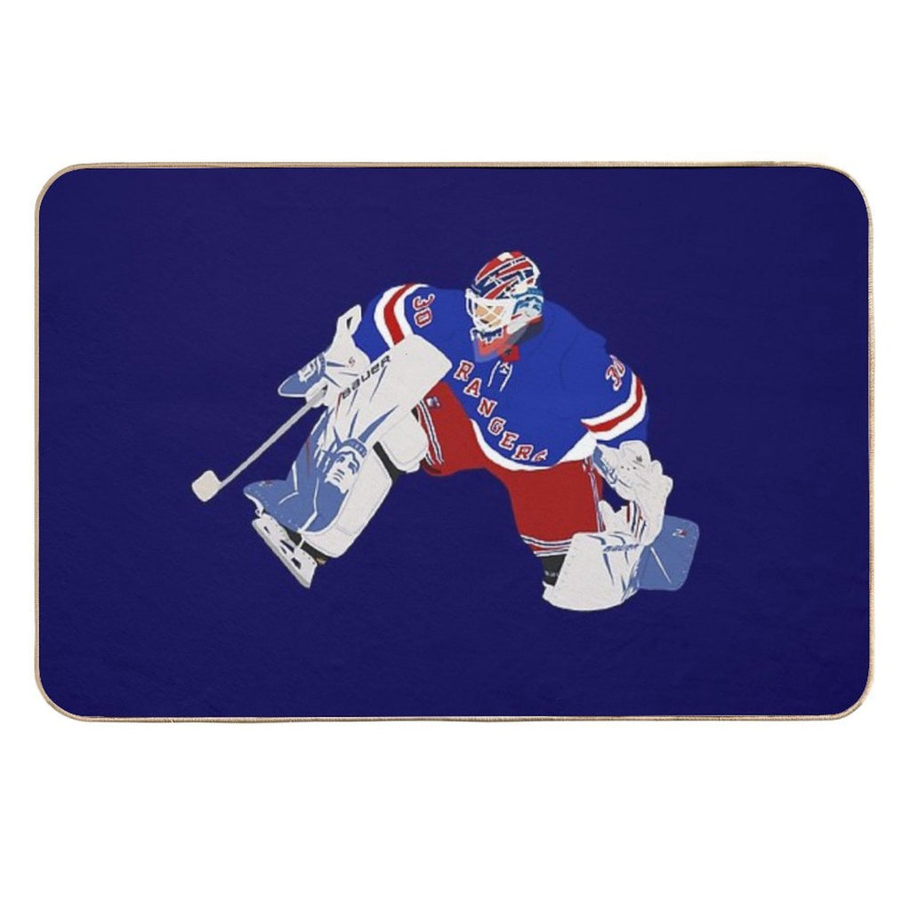 Henrik Lundqvist Digital Drawing Design  Eco-Friendly Bath Mat