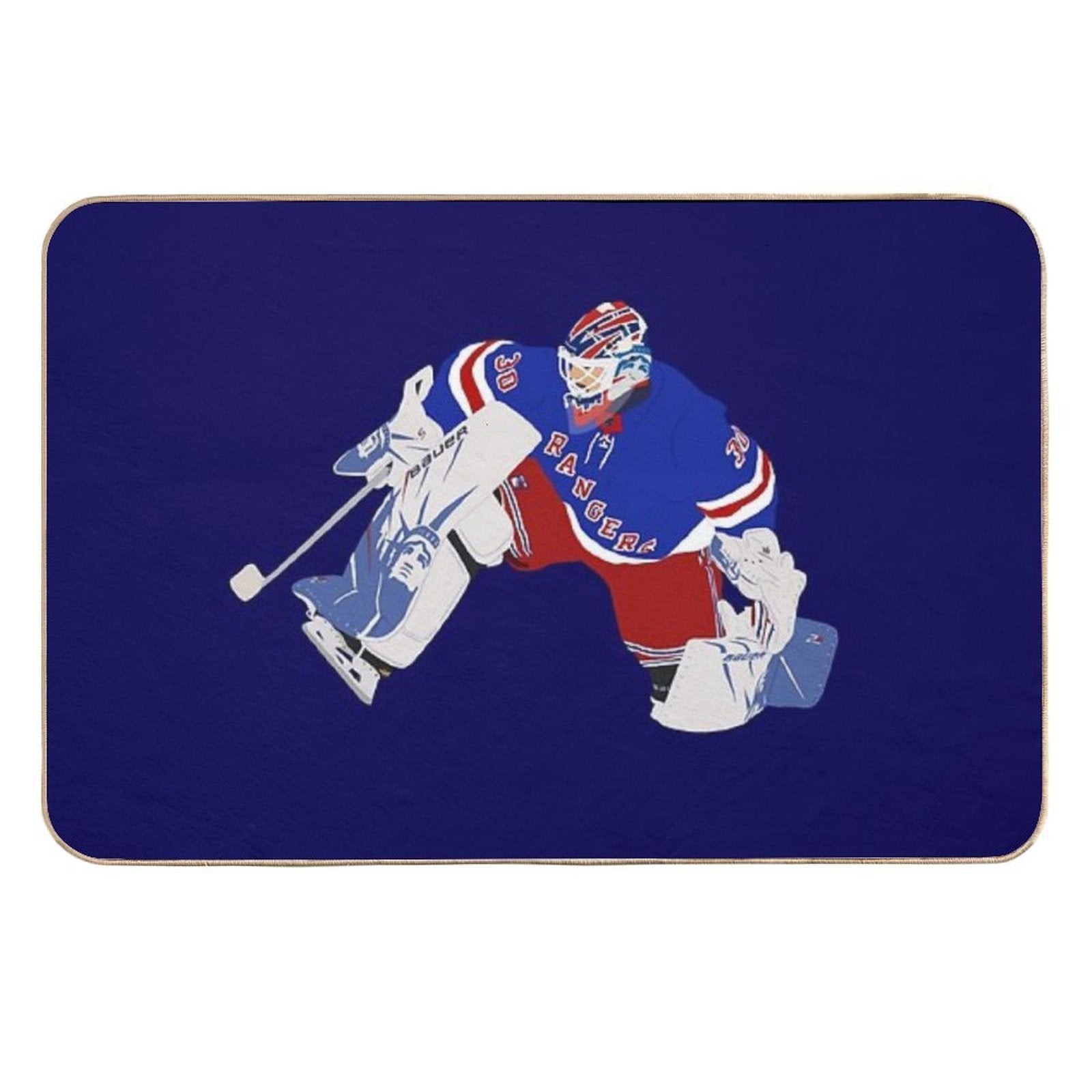 Henrik Lundqvist Digital Drawing Design  Eco-Friendly Bath Mat