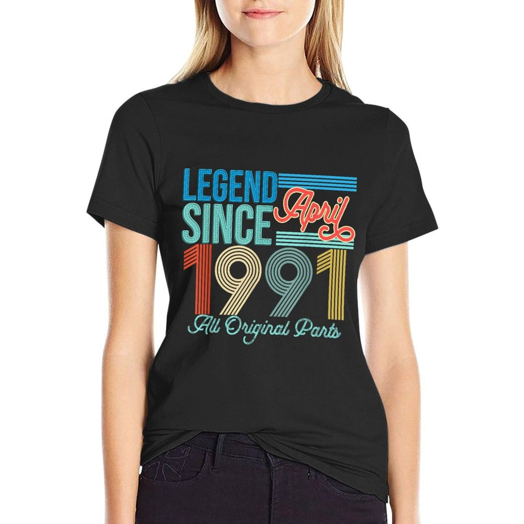Vintage 1991 Birthday April 1991 Vintage 30th Birthday  Classic T-Shirt