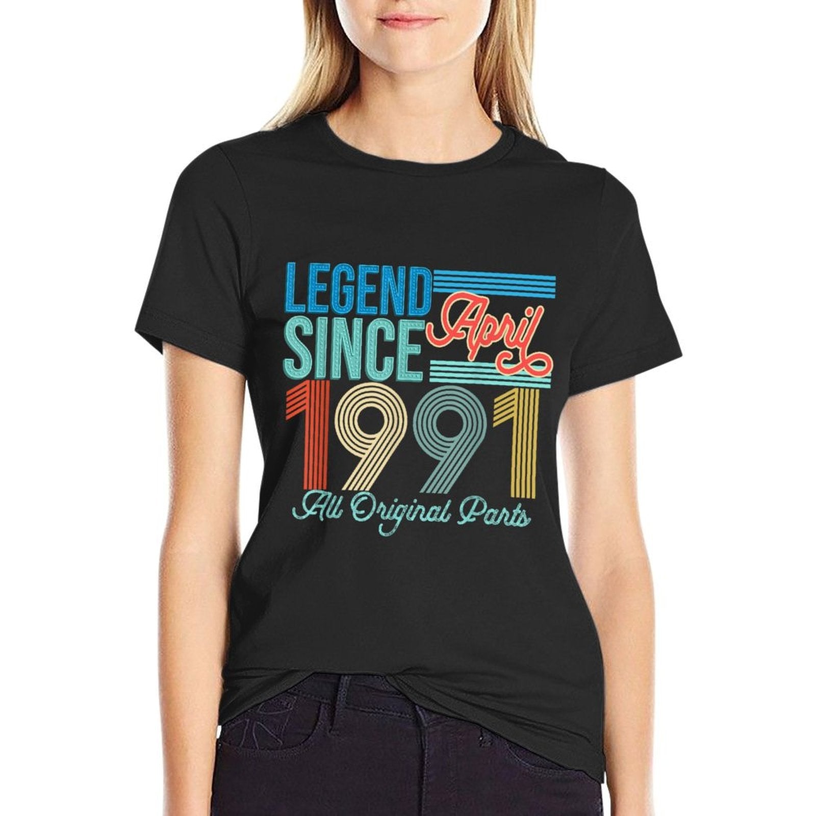 Vintage 1991 Birthday April 1991 Vintage 30th Birthday  Classic T-Shirt