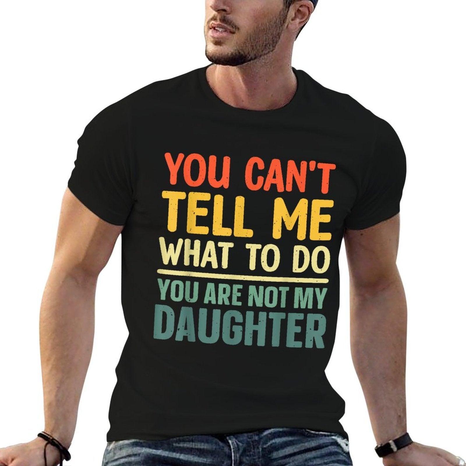 Funny Dad Design For Father Daddy Papa Men From Daughter Dad  Odor-resistant T-Shirt