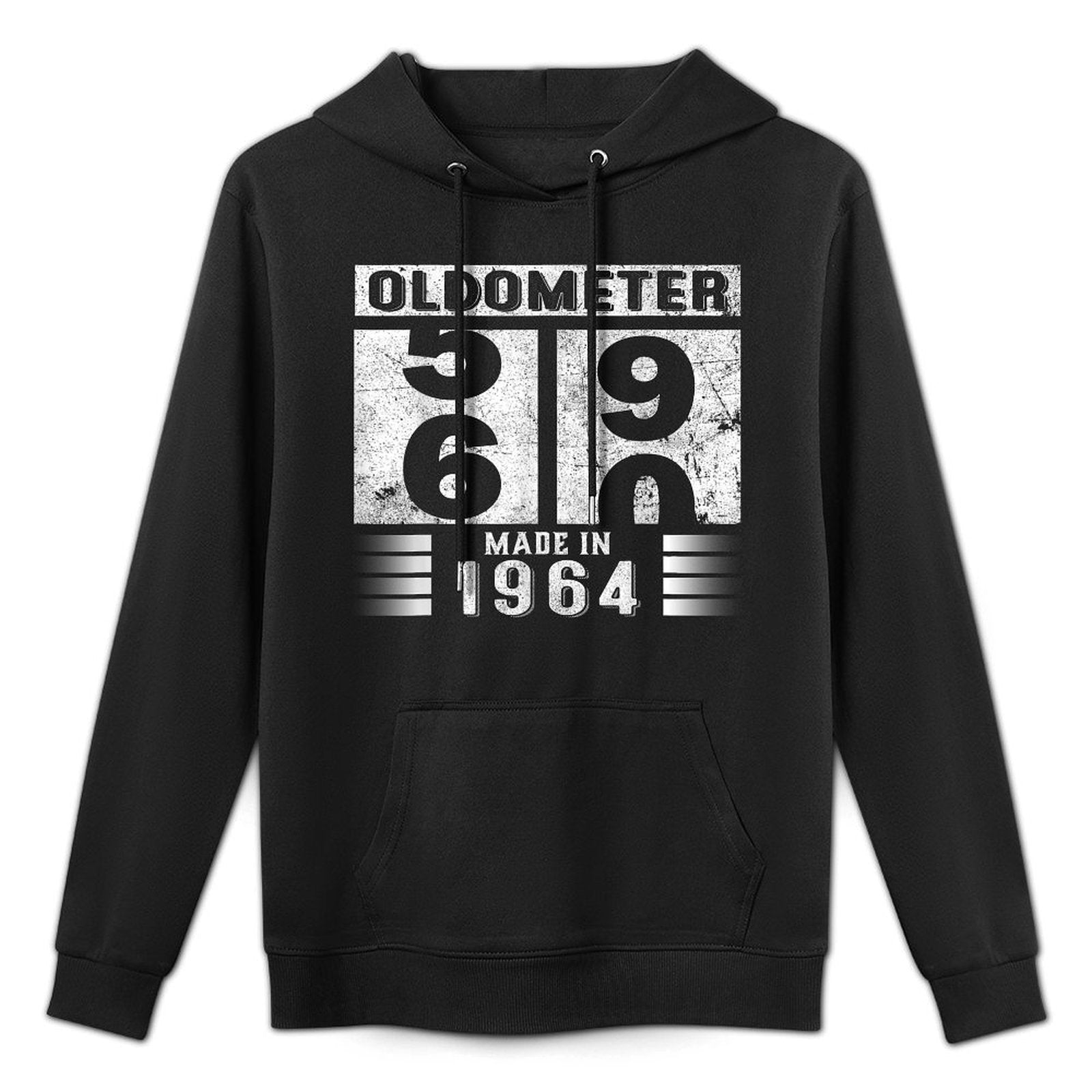 Oldometer 59-60 B-day Made In 1964 Funny 60th Birthday Dad Breathable Fabric Hoodie