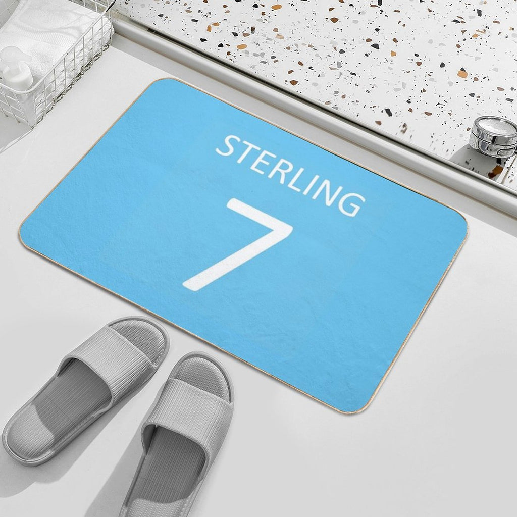 Raheem Sterling Manchester City  Stain-Proof Bath Mat