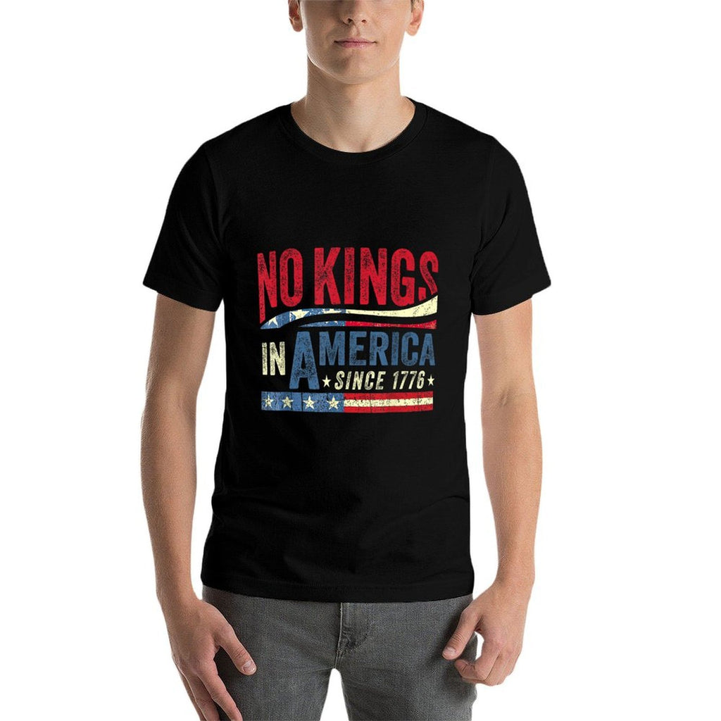 No Kings In America-Since 1776 USA Vintage  Quick-drying T-Shirt