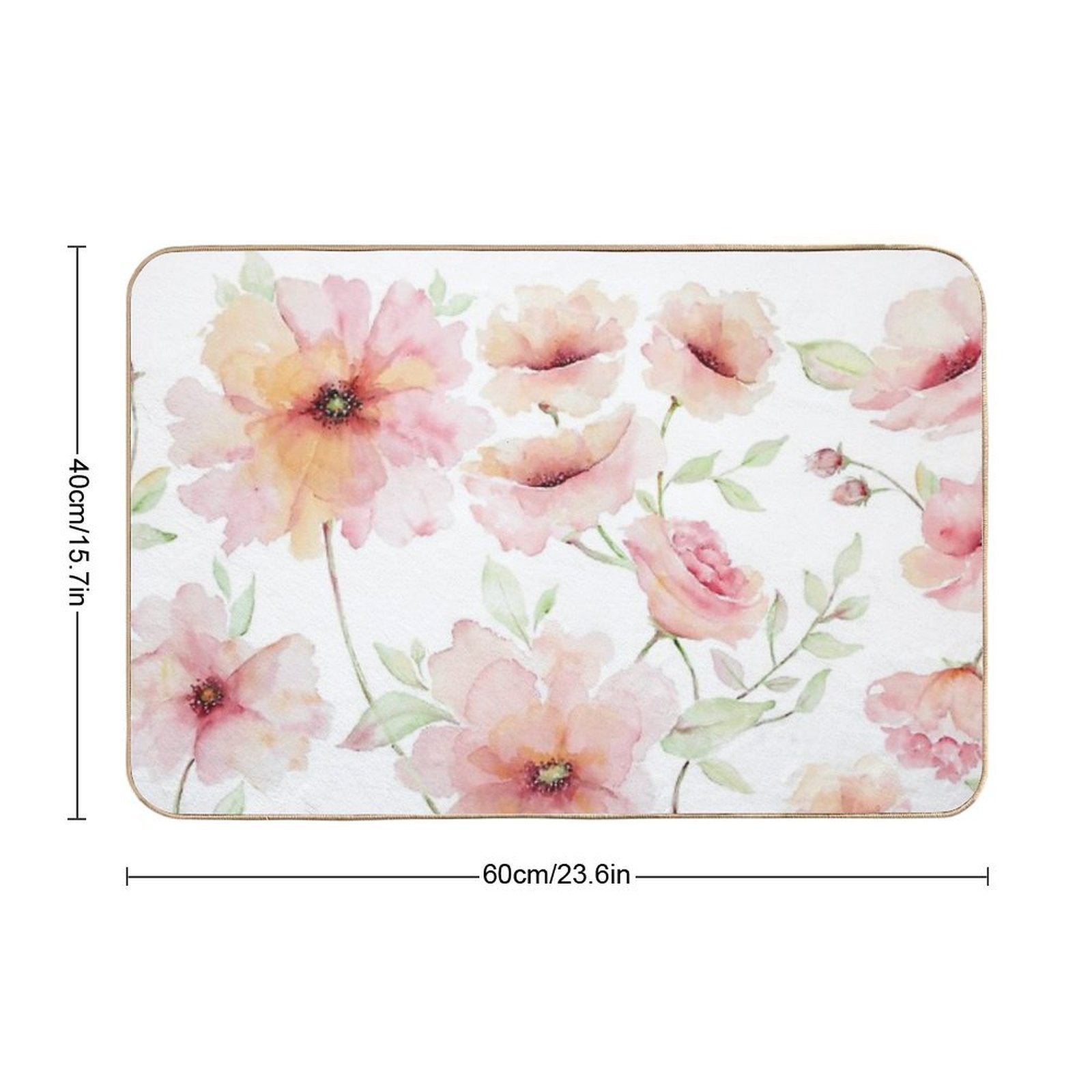 Summer Blush Florals C  Multi-Purpose Bath Mat