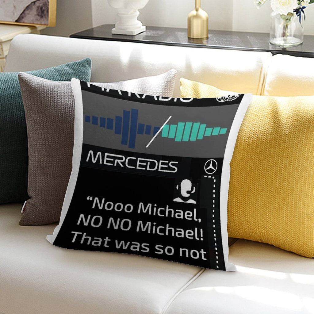 Toto Wolff Angry Team Radio Abu Dhabi 2021 Soft Easy Maintenance Throw Pillow