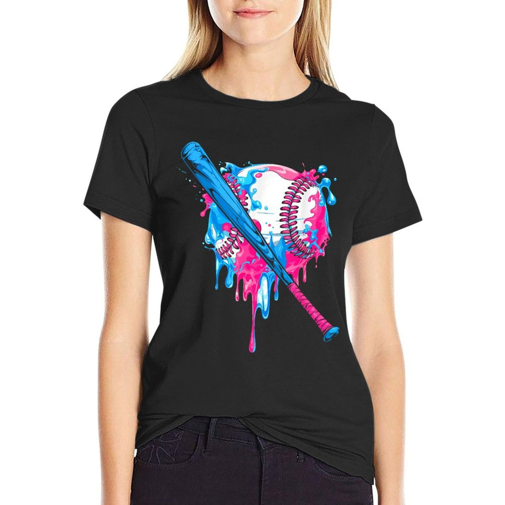 Respect The Drip Baseball Drip Boys Ice Cream Drip Youth  High-quality Stitching T-Shirt