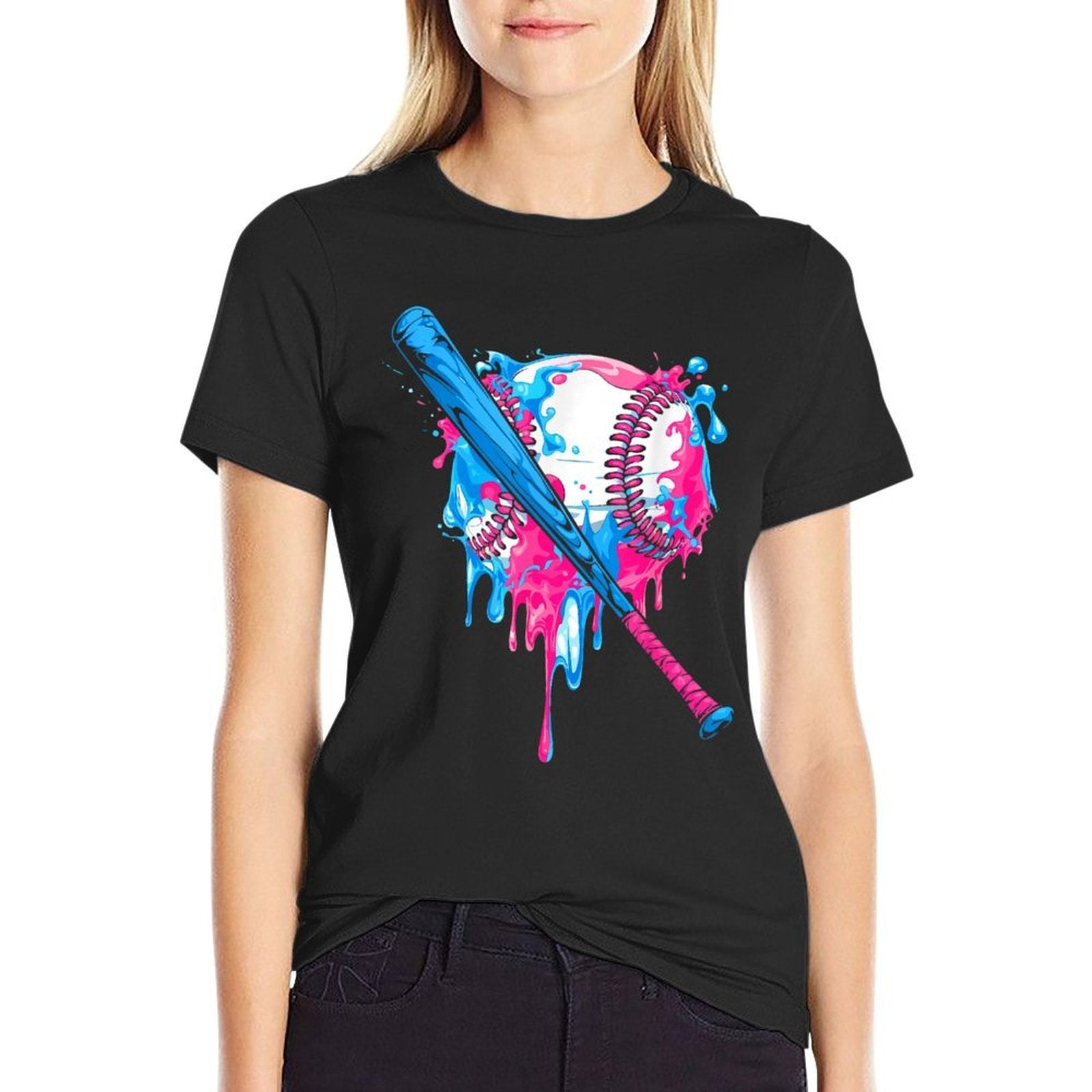 Respect The Drip Baseball Drip Boys Ice Cream Drip Youth  High-quality Stitching T-Shirt