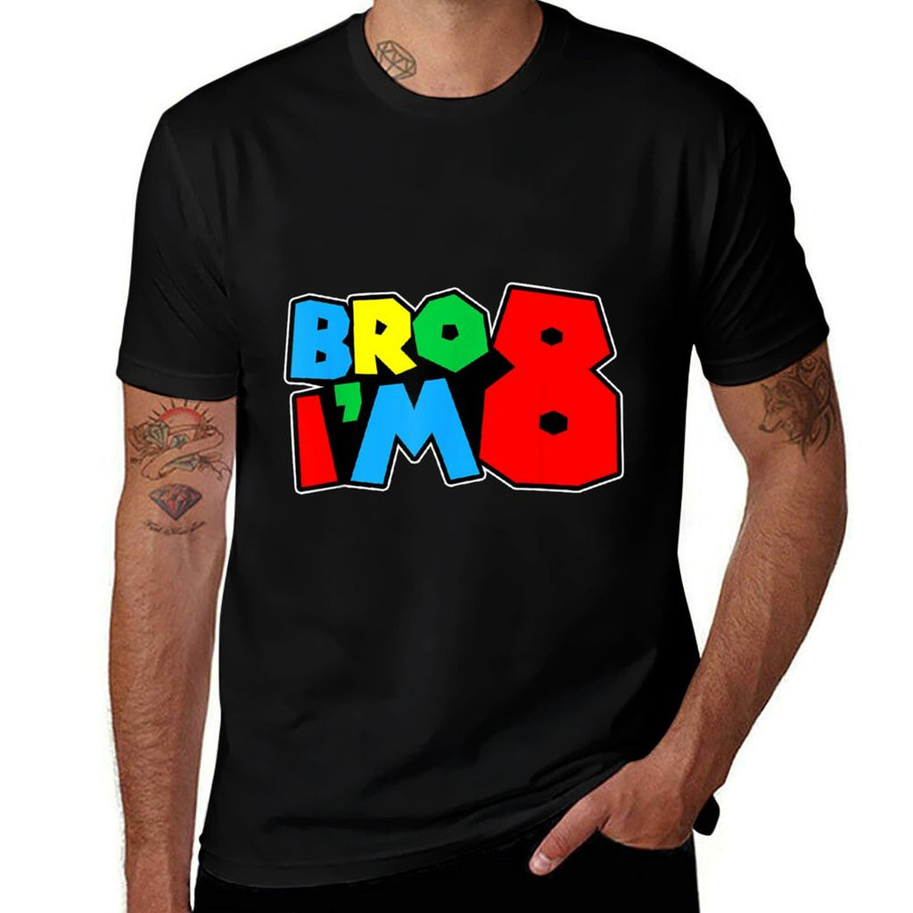 8th Birthday Boy Bro I’m 8 Year Old Video Gamer Eight Bday  Soft T-Shirt