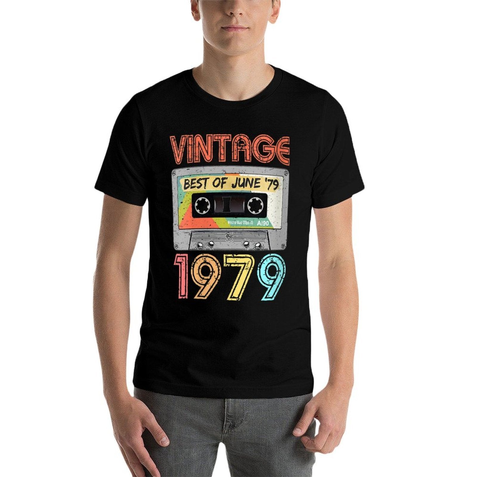 Womens June 1979 40th Birthday  Mens Womens Vintage 1979  Soft T-Shirt
