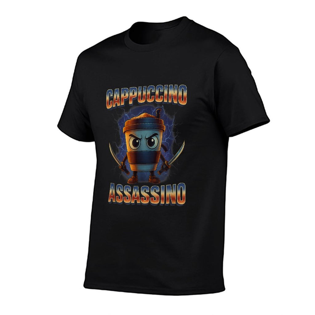 Cappuccino Assassino Brainrot Italian Meme  Slim-fit Cut T-Shirt