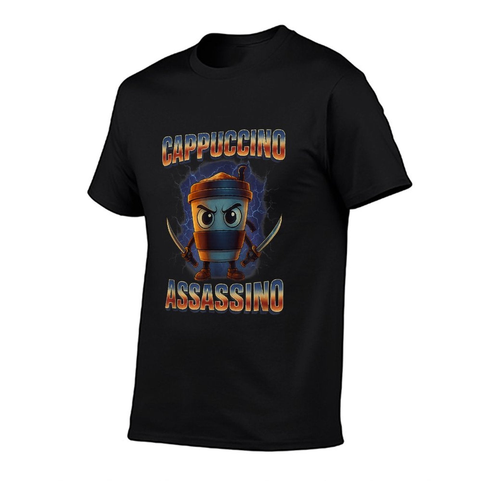 Cappuccino Assassino Brainrot Italian Meme  Slim-fit Cut T-Shirt