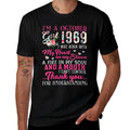 Womens October Girl 1969s 50th Birthday Girl Women  Cotton T-Shirt
