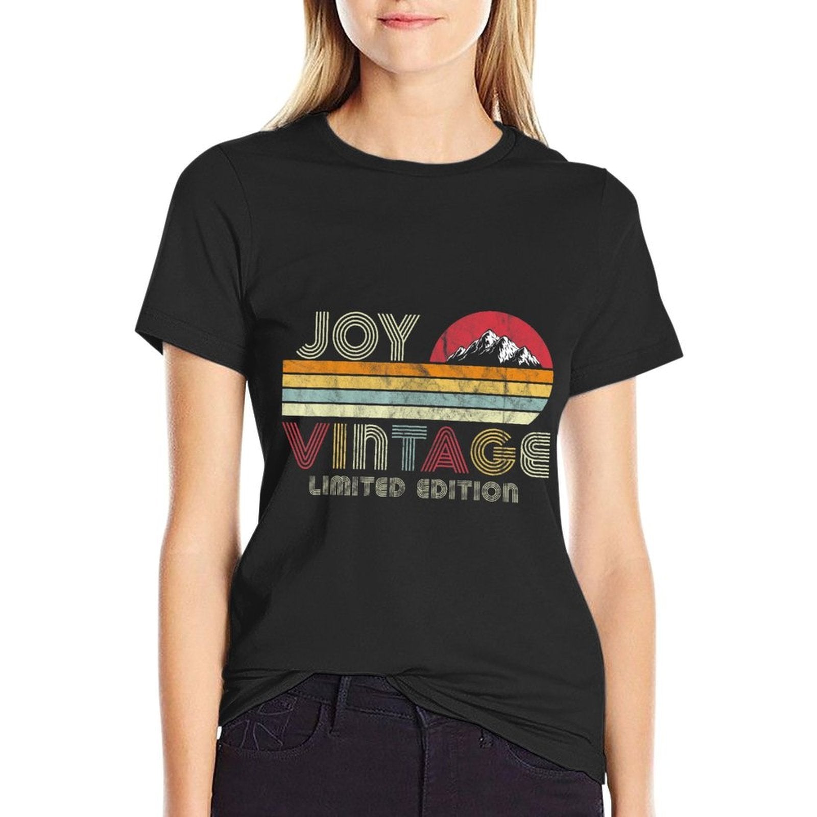 Joy Name Gifts Vintage Limited Edition Birthday Outfit  Rolled Sleeves T-Shirt