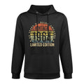 60 Year Old Gifts Vintage 1964 Limited Edition 60th Birthday Medium-Weight Fabric Hoodie
