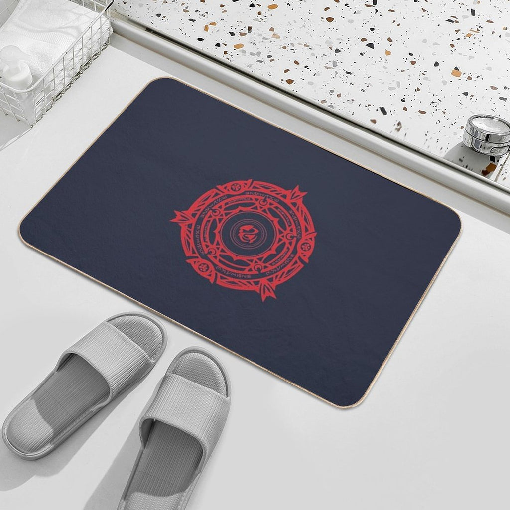Gremory Clan Magic Circle  Fade-Resistant Bath Mat