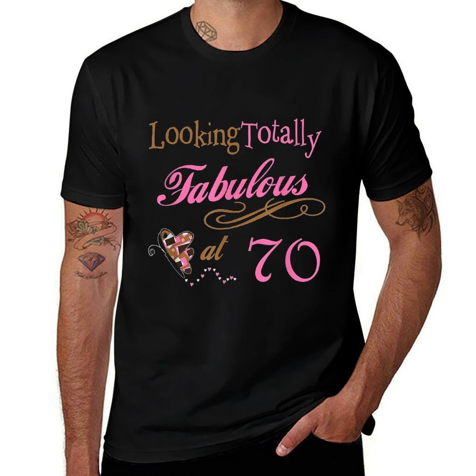 Fabulous 70th Birthday Party - Cute Happy 70th Birthday  Summer-ready Fabric T-Shirt
