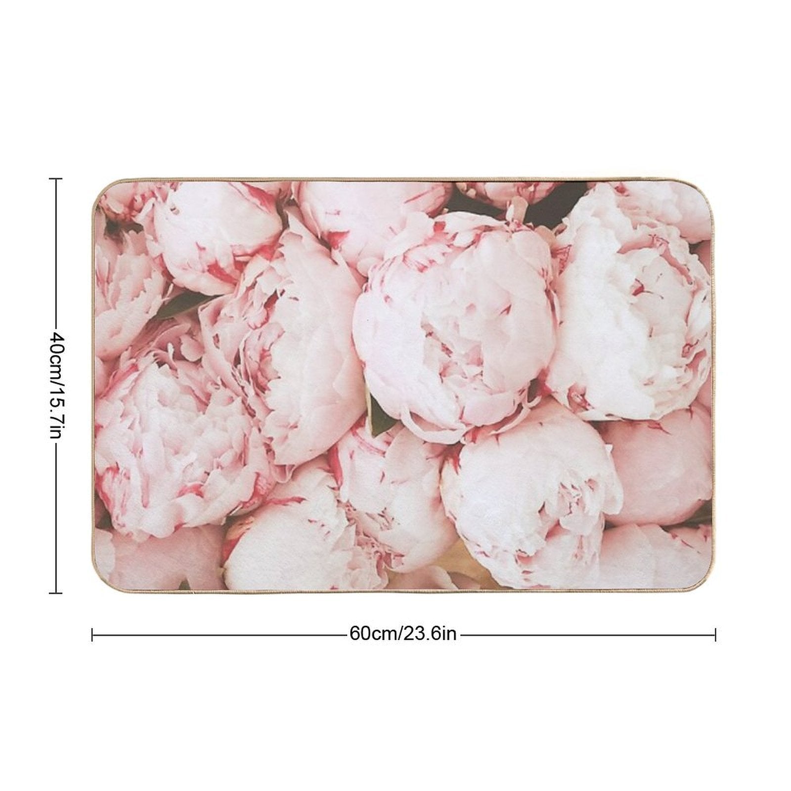 Pink Roses  High-Traffic Bath Mat
