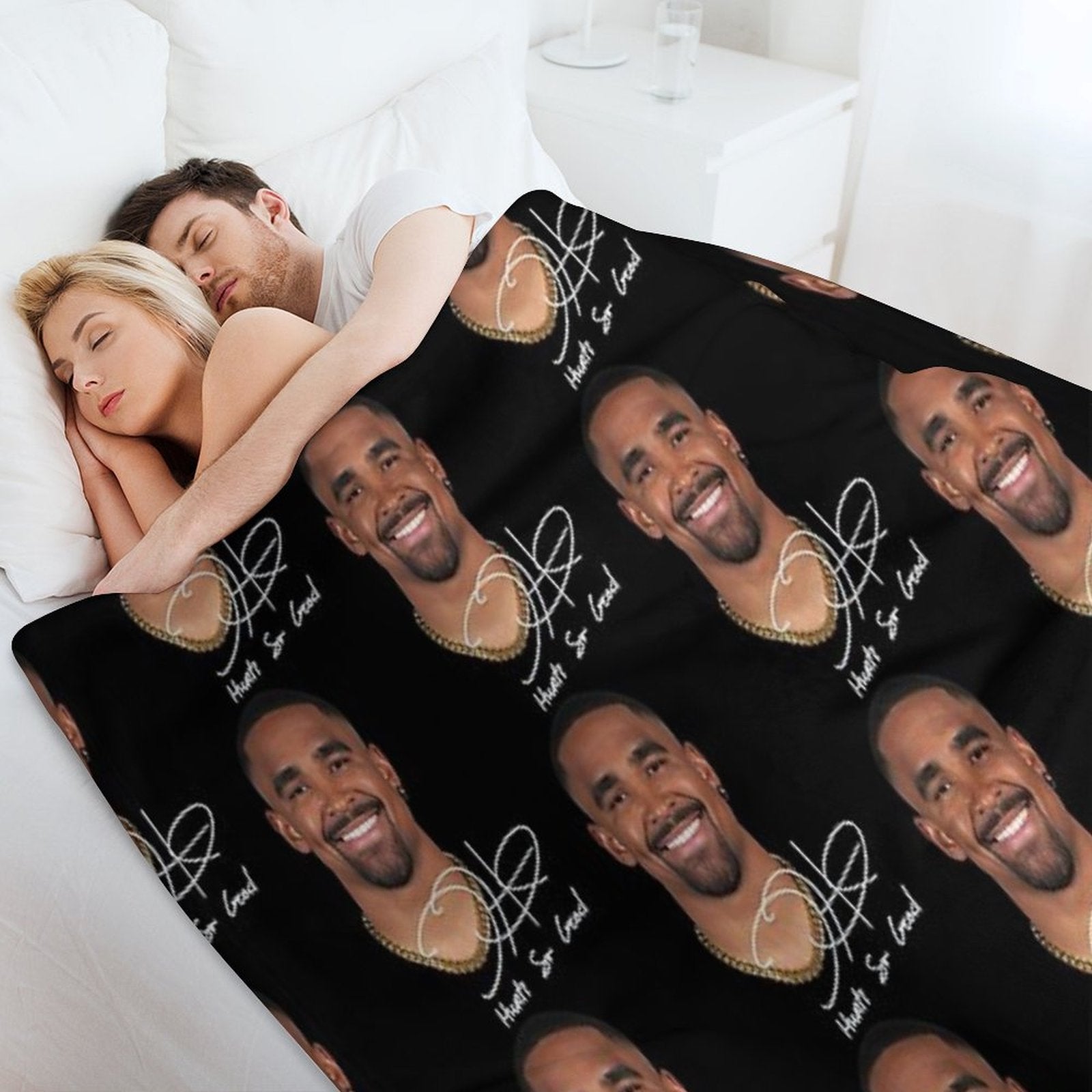 Jalen Hurts So Good Vintage 90s Machine-washable Throw Blanket