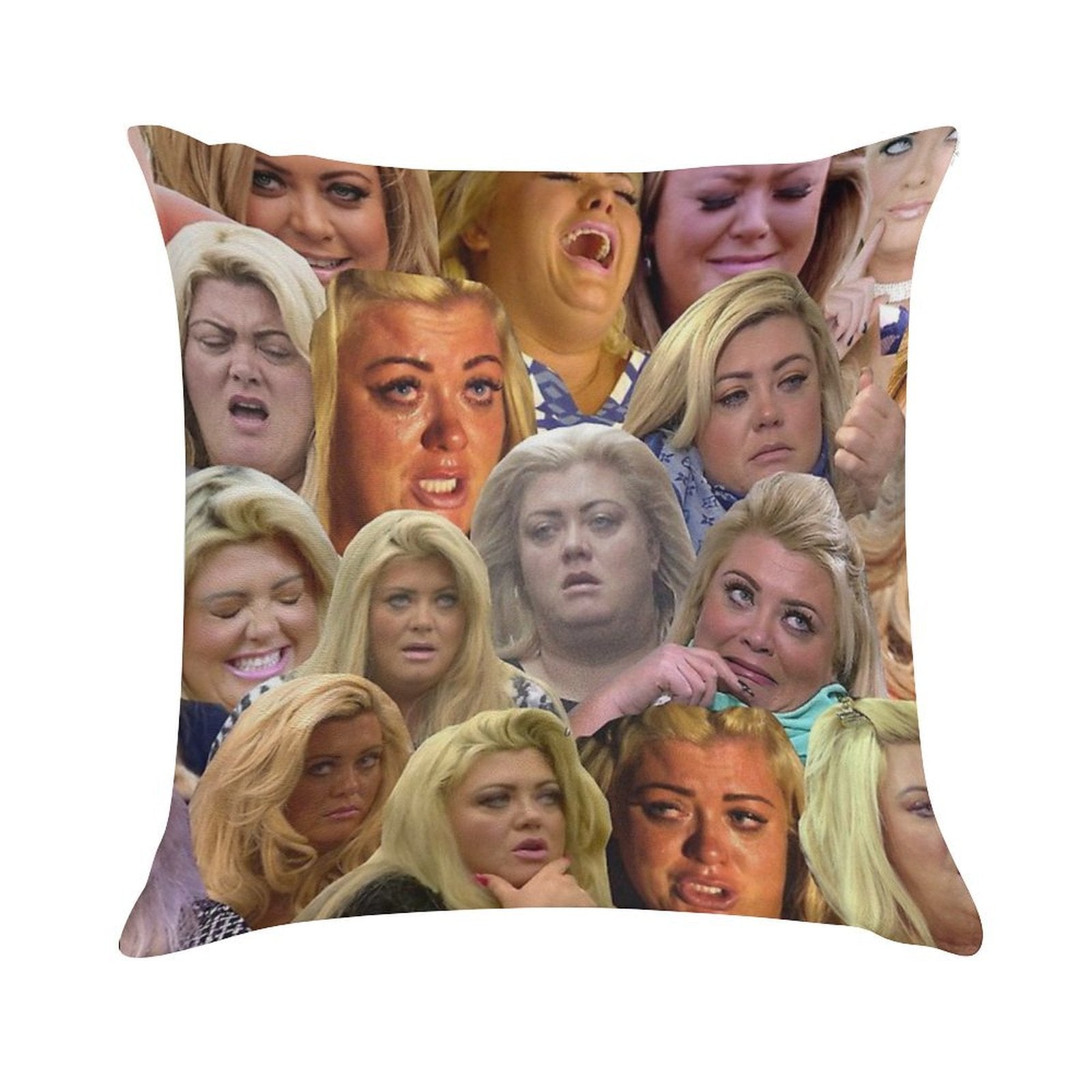 THE MANY MOODS OF GEMMA COLLINS Soft Multiple Sizes Throw Pillow