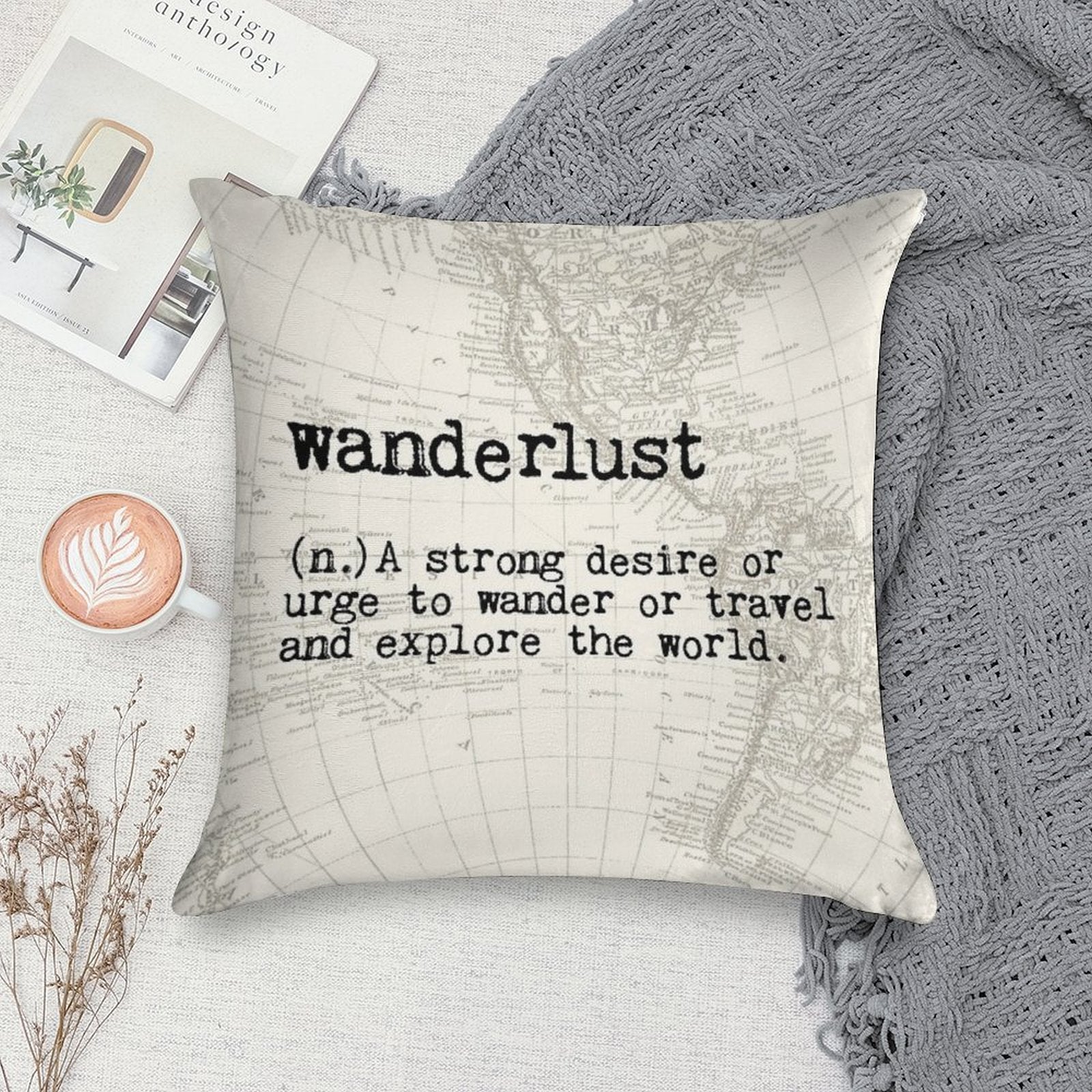 Wanderlust Soft Anti-Pilling Throw Pillow