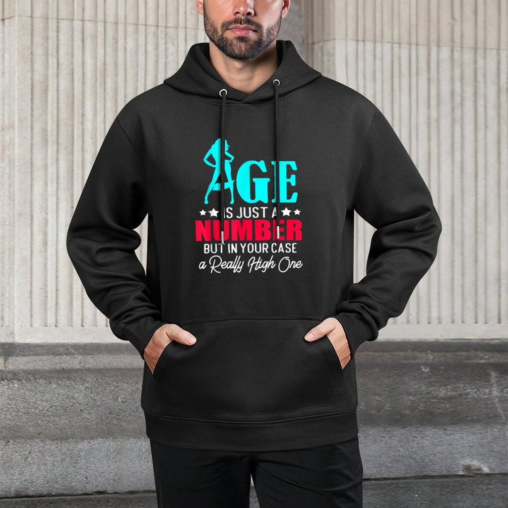 Age Is Just A Number 30th Birthday Kangaroo Pocket Hoodie