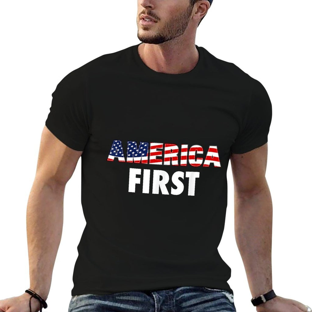 America First USA Clothing Companies Businesses  Relaxed-fit T-Shirt
