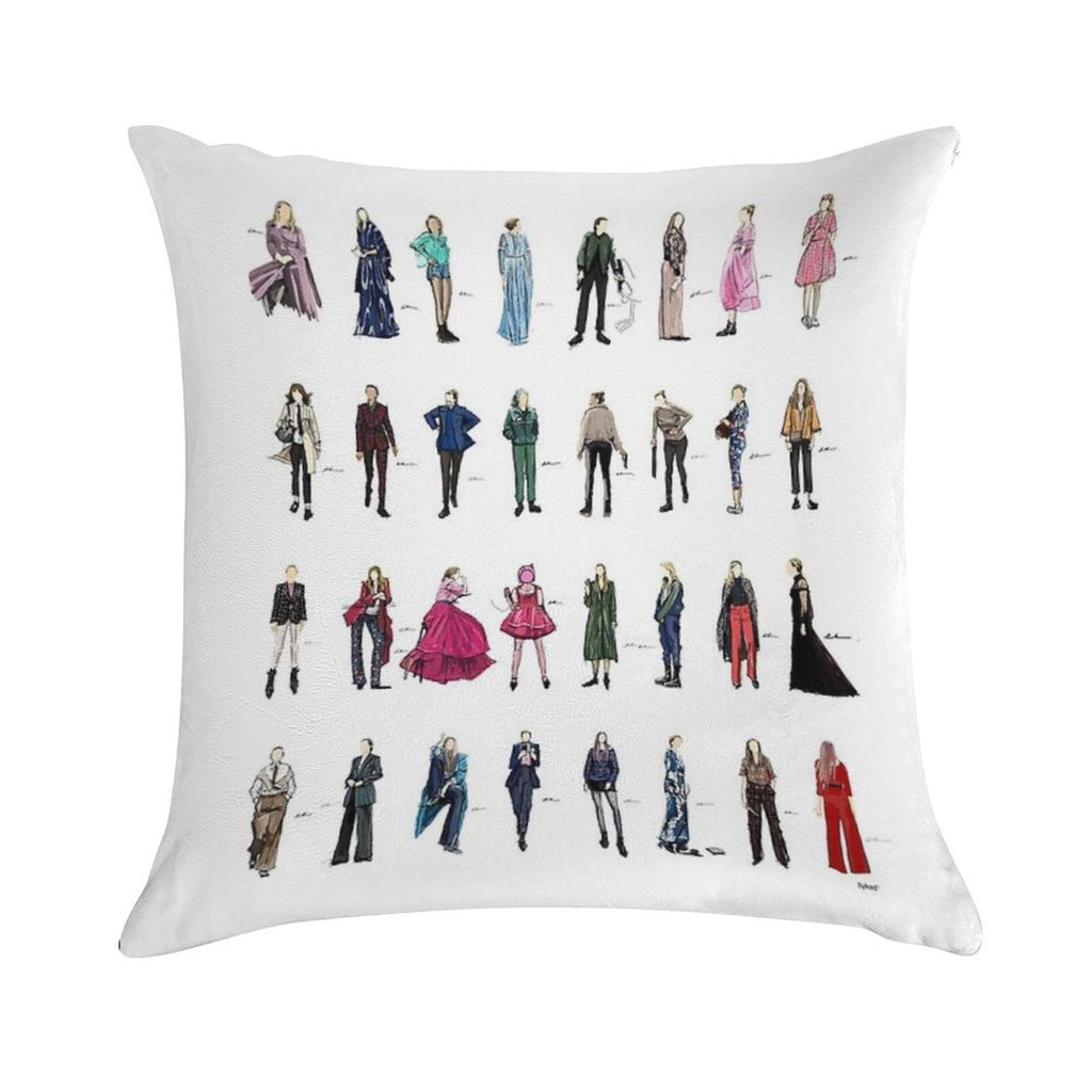 Killing Eve Villanelle Fashion Looks Version3.1 Soft Shrink-Resistant Throw Pillow