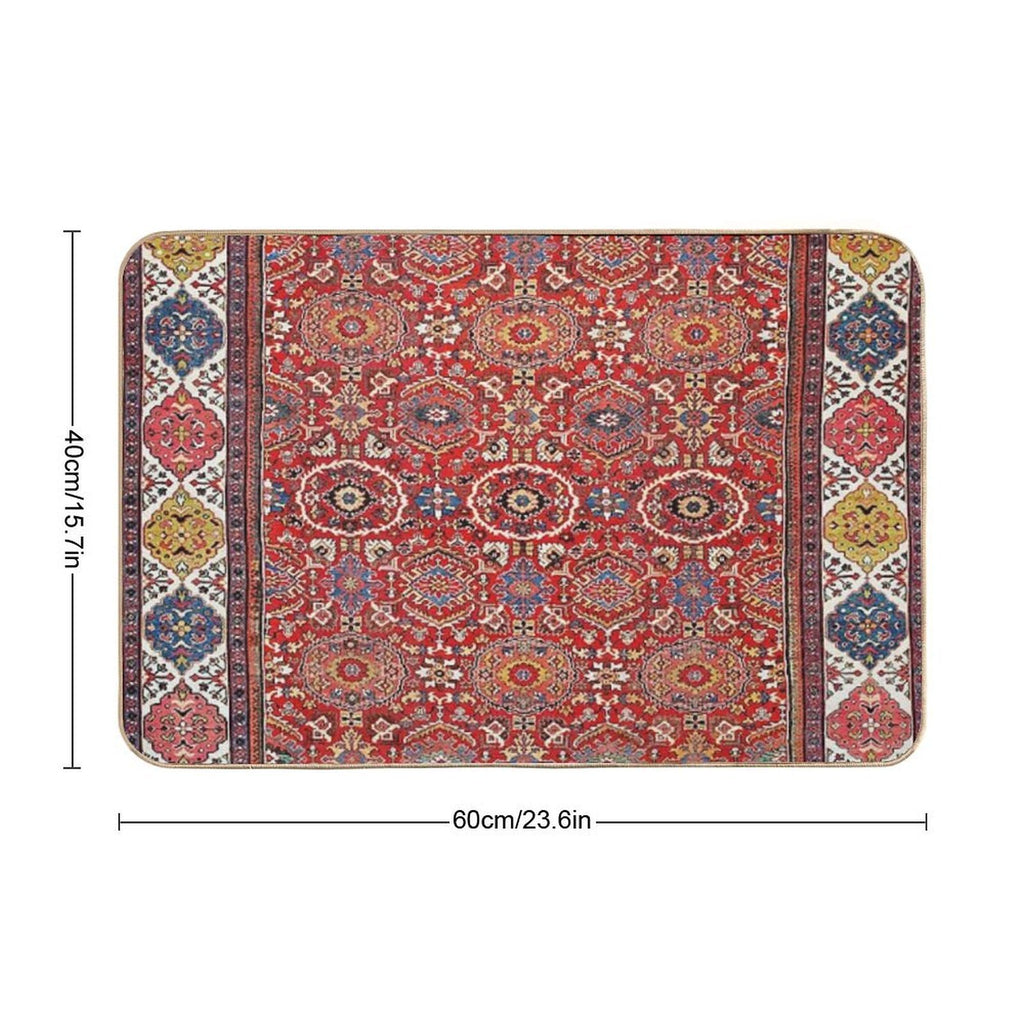 Mahal Arak West Persian Rug Print  Absorbent Bath Mat