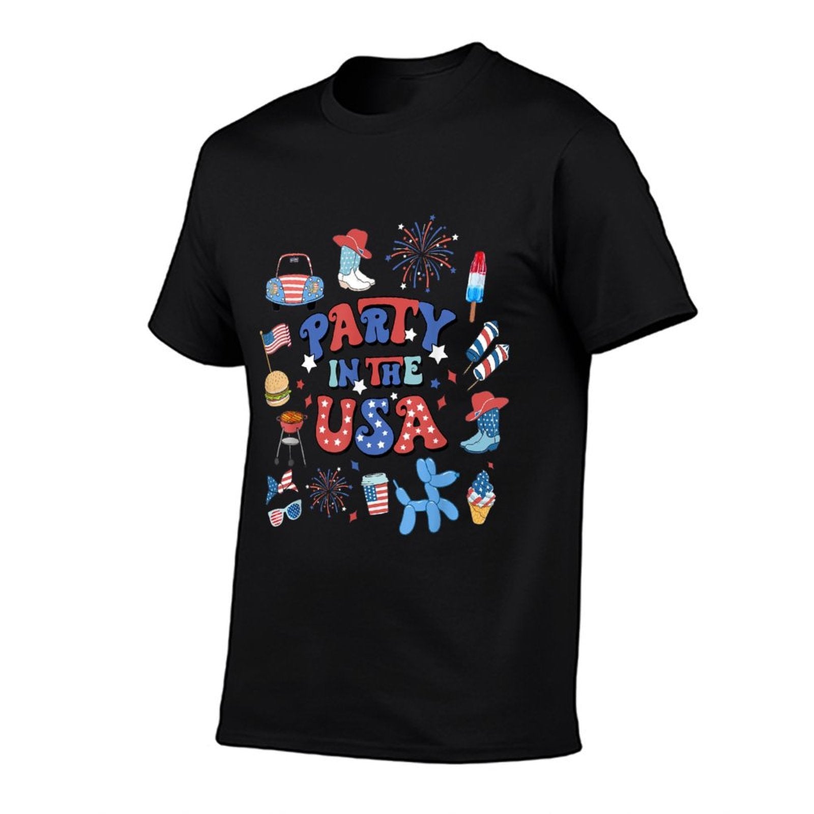 Party In The USA 4th of July American Patriotic Men Women  Moisture-wicking T-Shirt