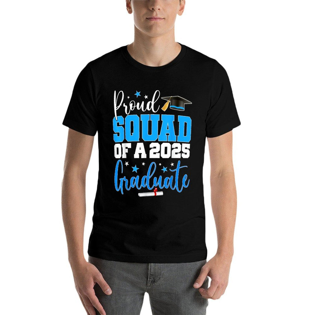 Squad Senior 2025 Proud Squad Of A Class Of 2025 Graduate  Oversized Silhouette T-Shirt