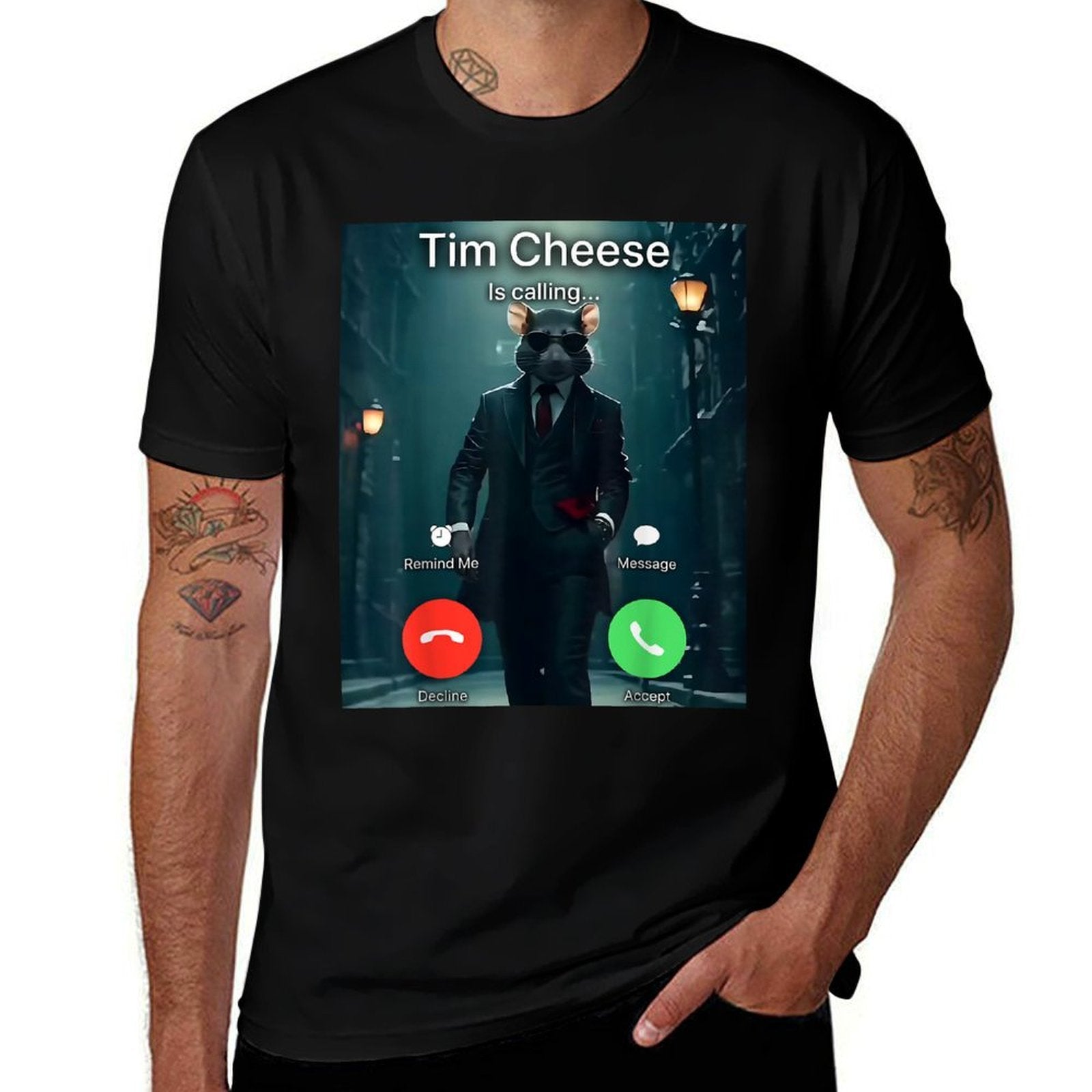Tim Cheese Meme  Graphic-printed T-Shirt
