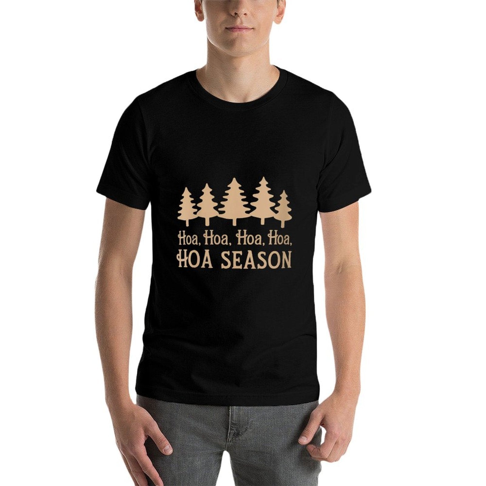 Womens Twilight Lover Pine Forest Hoa Hoa Hoa Hoa Hoa Cozy Season  Graphic-printed T-Shirt