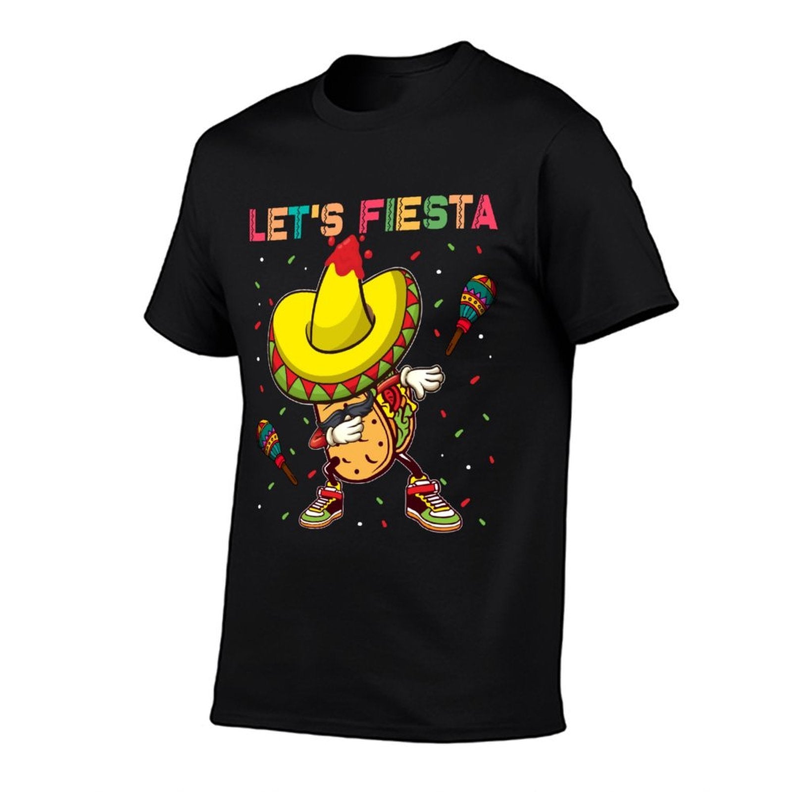 Lets Fiesta Dabbing Taco Mexican Cinco De Mayo Fiesta 2021  Vintage-inspired T-Shirt