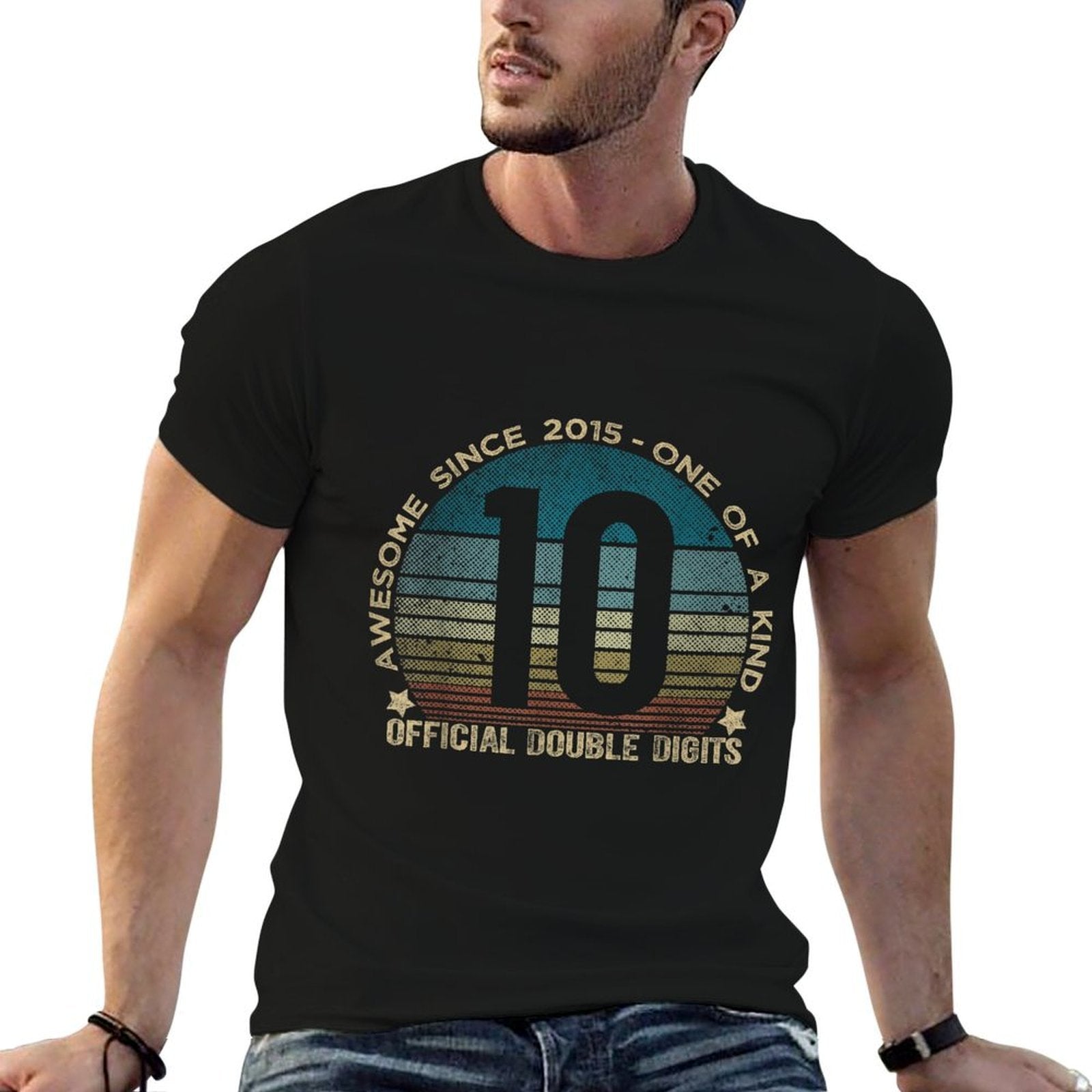 Official Double Digits 10 Year Old Gifts 10th Birthday 2015  Versatile T-Shirt