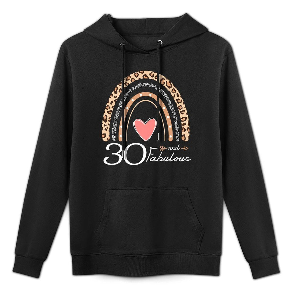 30 And Fabulous Boho Rainbow Funny 30th Birthday Premium Layering Staple Hoodie