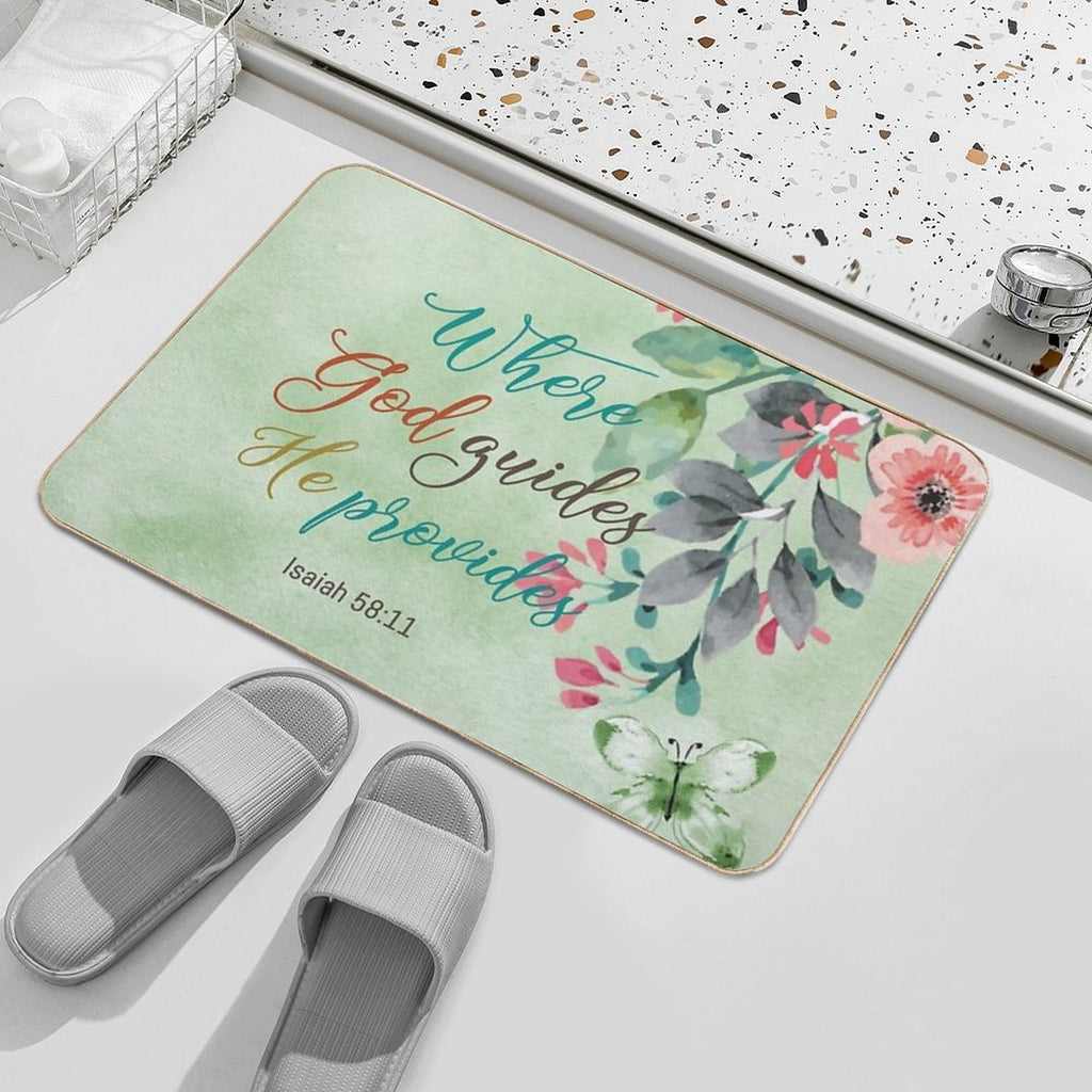 Isaiah 5811  Fade-Resistant Bath Mat