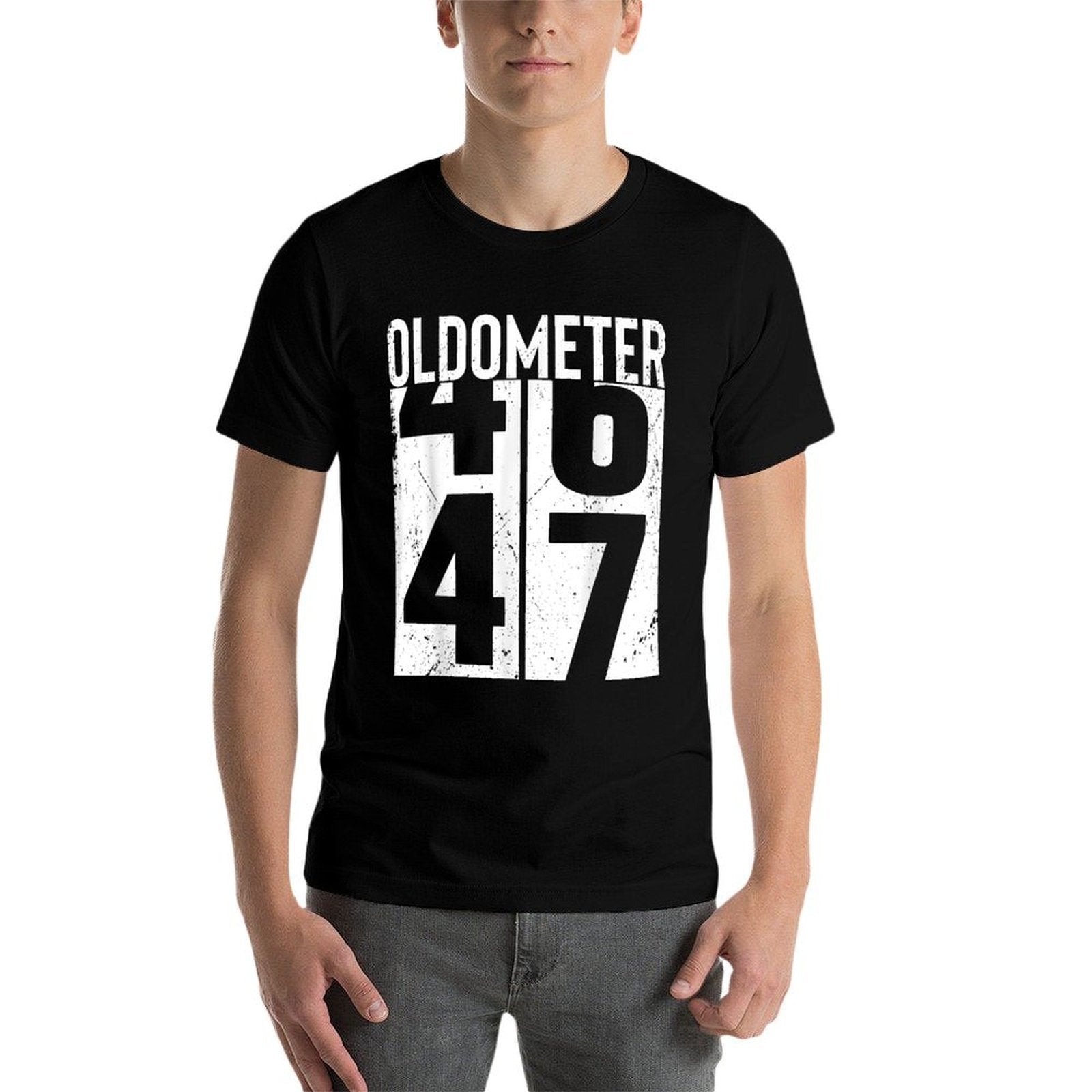 Funny 47 Years Old 47th Birthday Odometer Oldometer Gift Men  Relaxed-fit T-Shirt