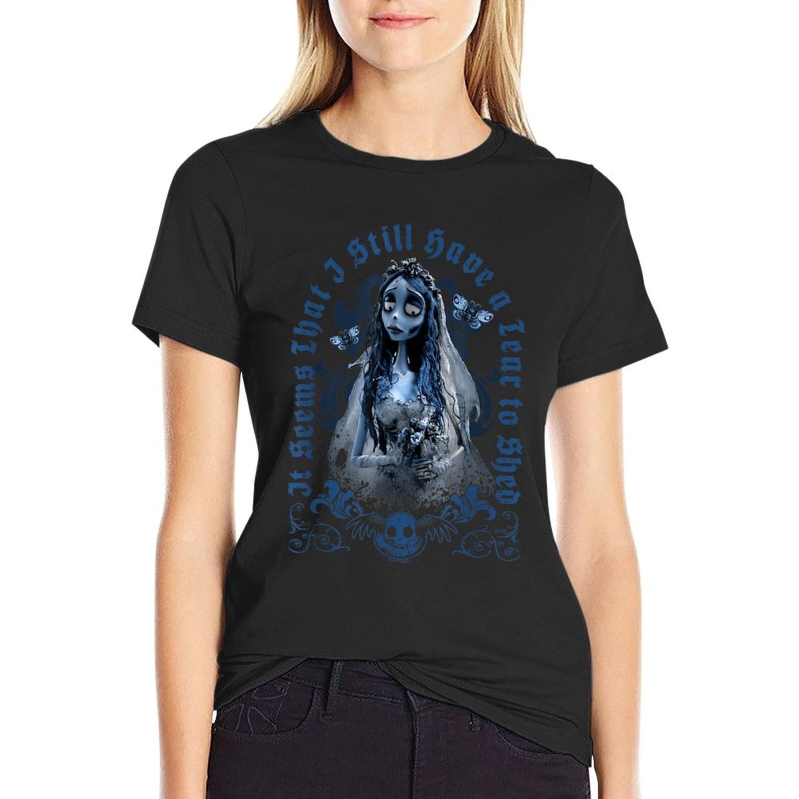 Corpse Bride It Seems That I Still Have A Tear To Shed Logo  Tagless Design T-Shirt