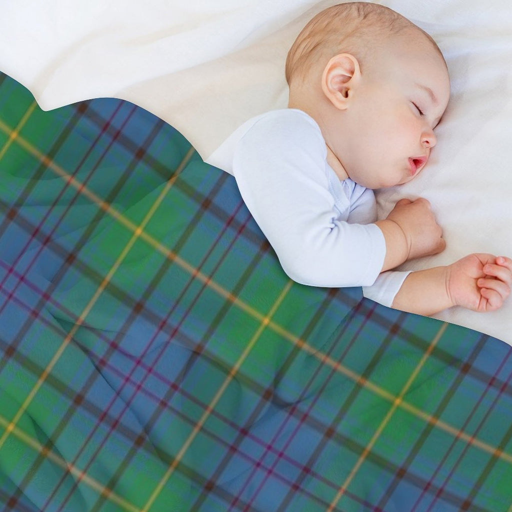 County Donegal Irish Tartan Travel-friendly Throw Blanket