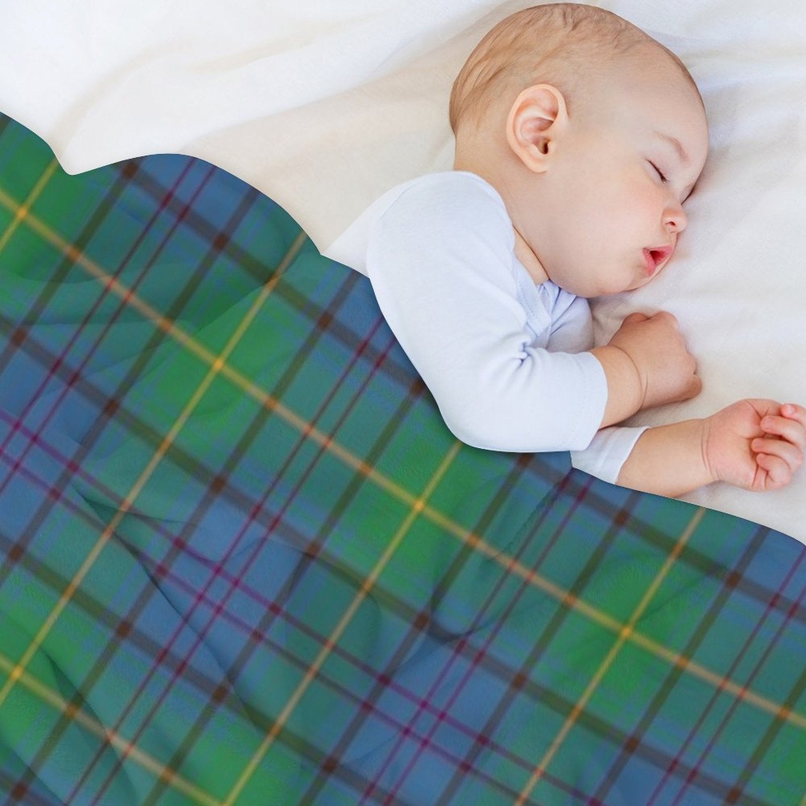 County Donegal Irish Tartan Travel-friendly Throw Blanket