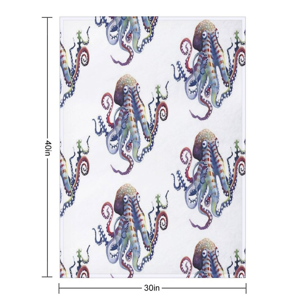 Octopus Anti-pilling Throw Blanket