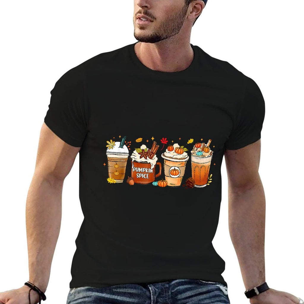 Pumpkin Spice Latte, Fall Coffee, Pumpkin Spice,Thanksgiving  Summer-ready Fabric T-Shirt