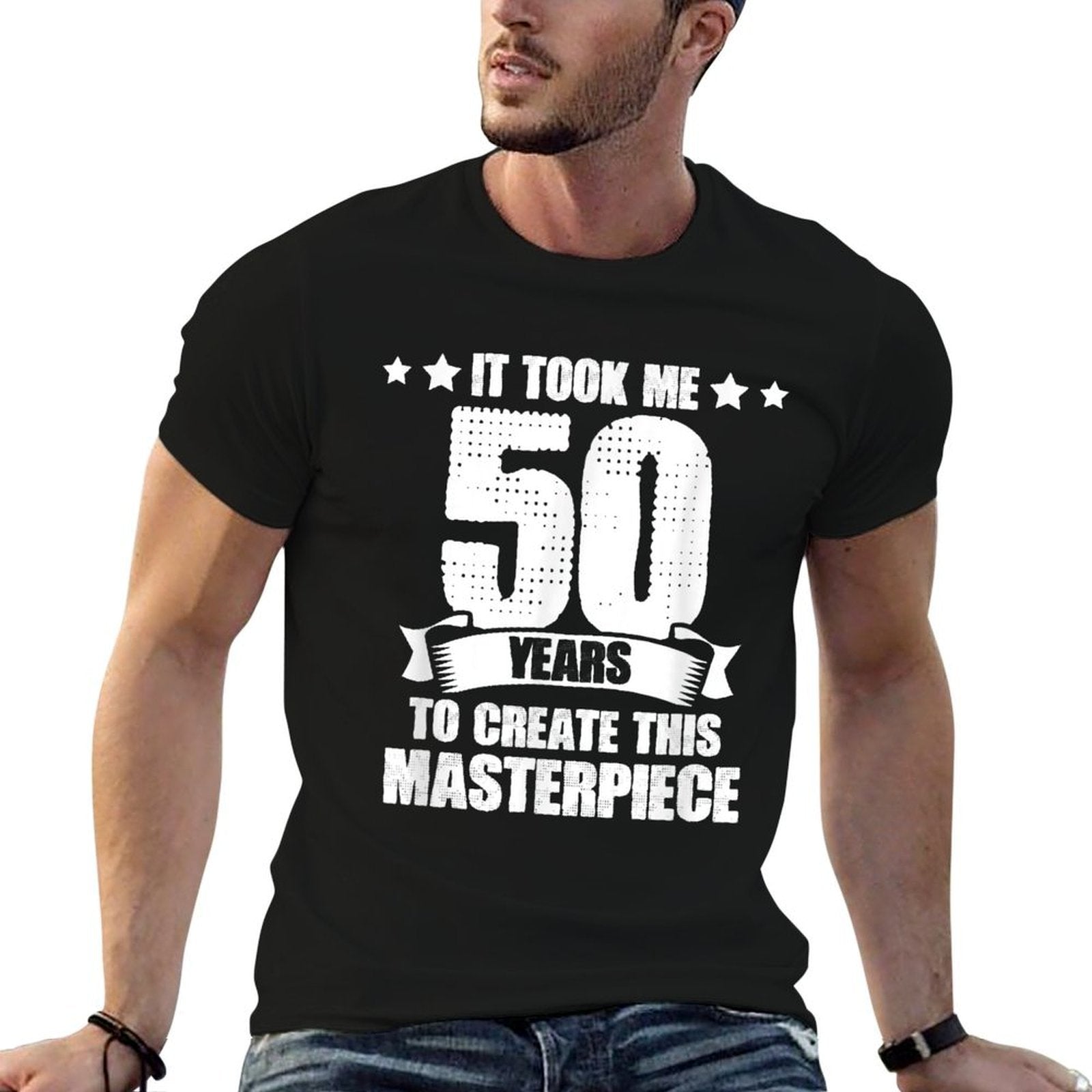 Humerus 50 Years Old Joke 50th Birthday Sarcastic Gag  Stretchy T-Shirt