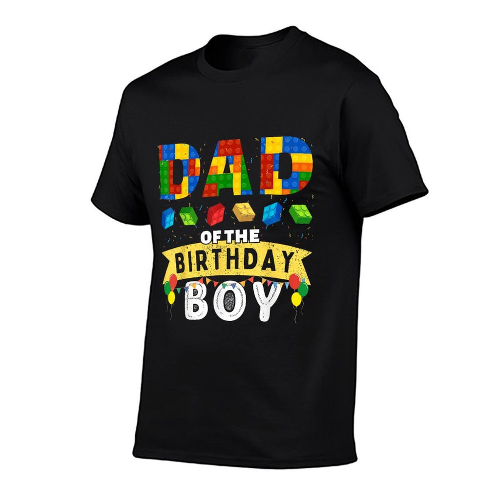Dad of The Birthday Boy Building Blocks Master Builder  Breathable T-Shirt