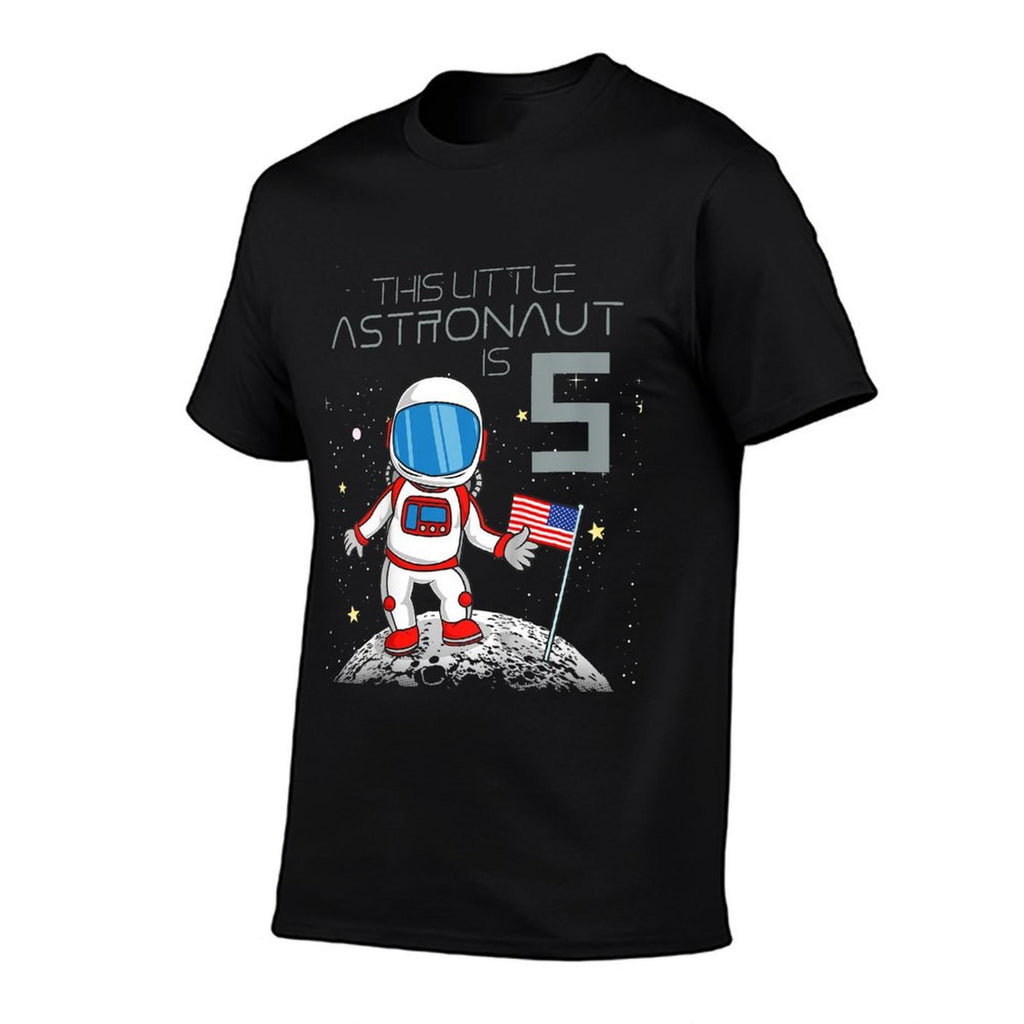 Kids 5th Birthday Astronaut Boys Gift 5 Year Old Space Geek  Stretchy T-Shirt