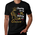 Stepping Into My 26th Birthday 26 Years Old Golden Birthday  Slim-fit Cut T-Shirt
