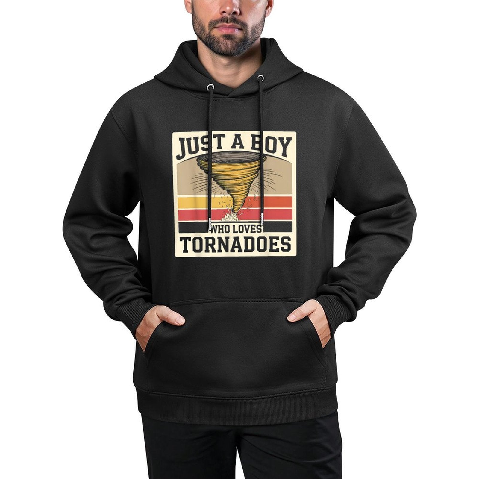 Tornado Chaser Just A Boy Who Loves Tornadoes Funny Gift Breathable Fabric Hoodie