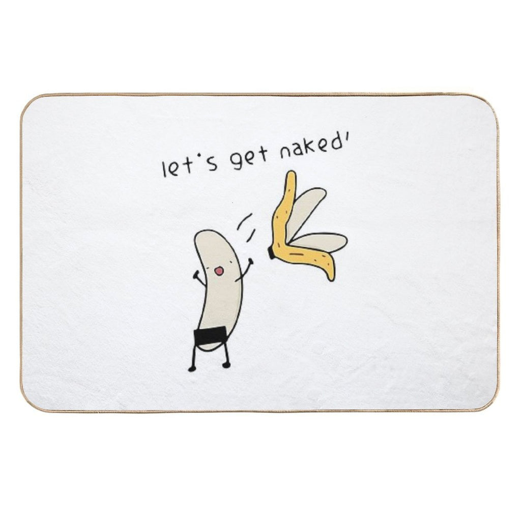 Let's Get Naked - Banana Undressing  Versatile Bath Mat