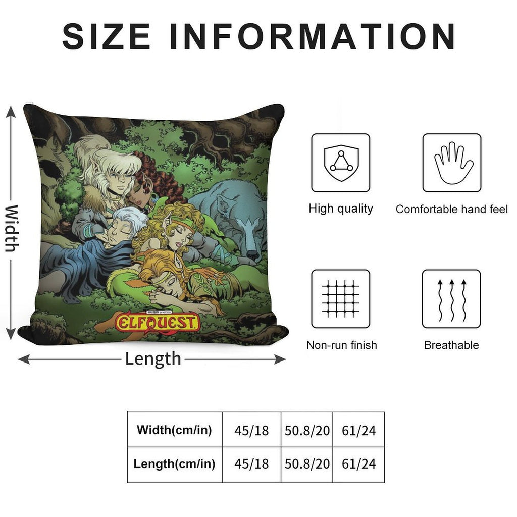 ElfQuest True Peace II Soft Luxury Feel Throw Pillow